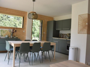 Chalet récent proche centre, piscine et patinoire, avec terrasse et parking couvert - FR-1-464-189